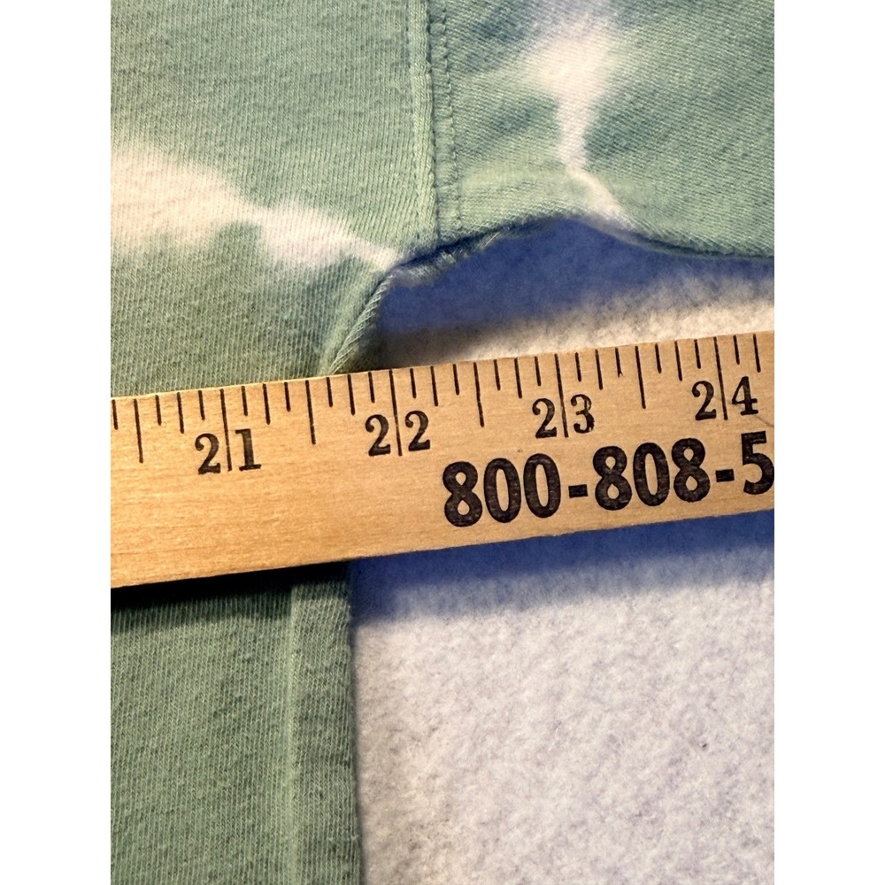 Pink Victoria's Secret Sage Green Tie Dye Long Sleeve T-Shirt Womens Medium - Picture 5 of 6
